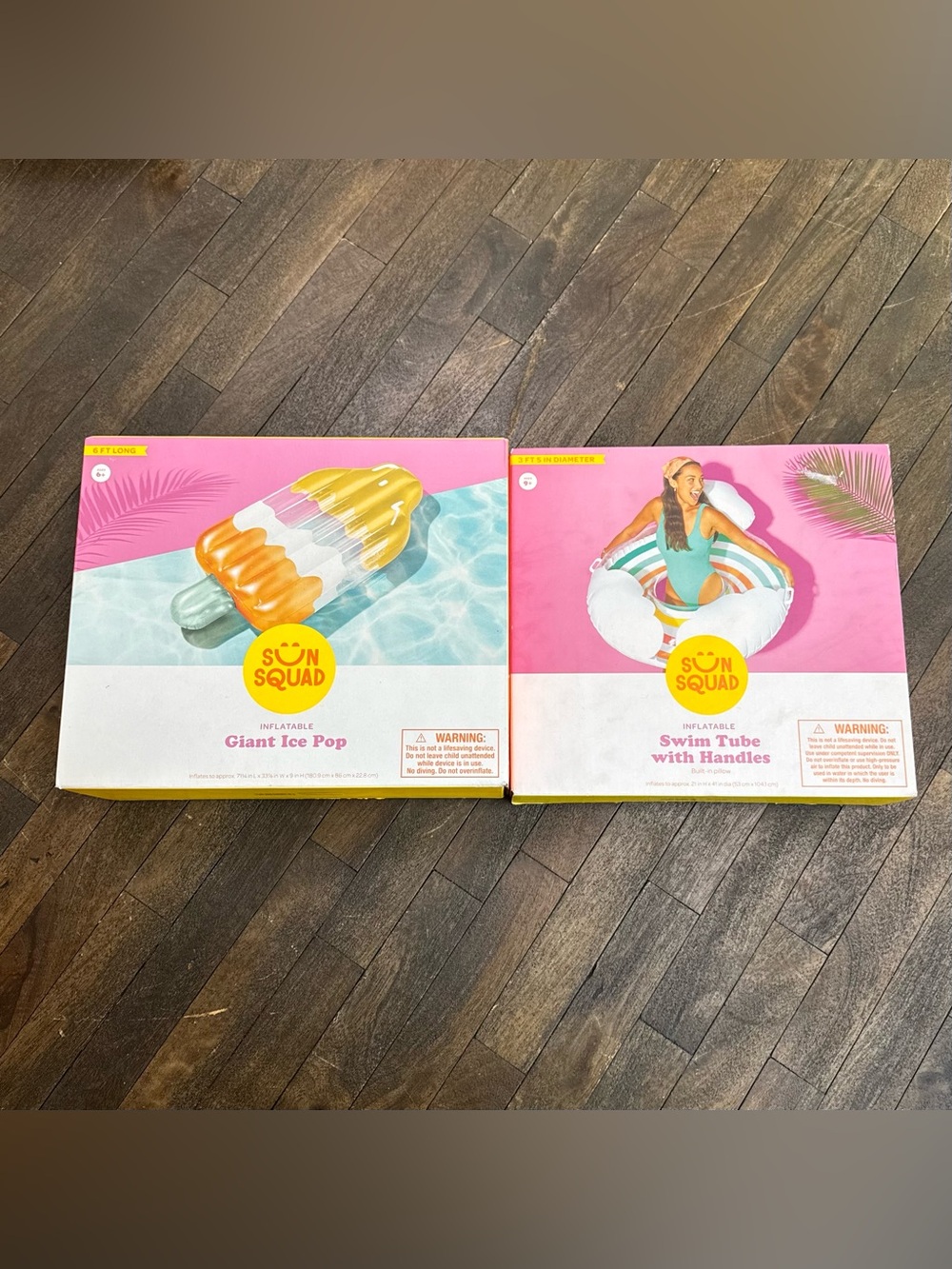 2 NIB Oversized Sun Squad Pool Float